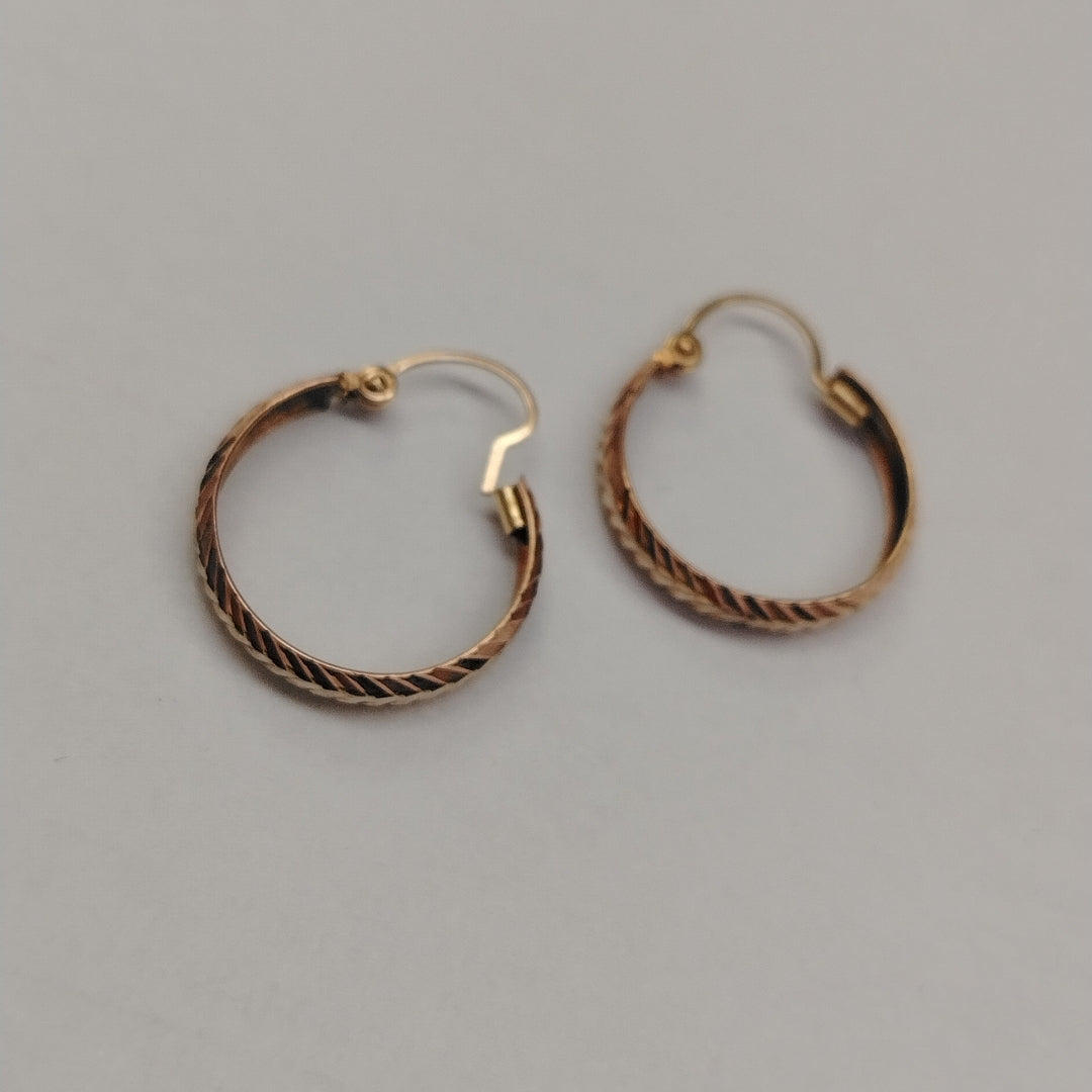 ARRACADAS PAR ORO, RODIADO 8 K 1.3 GRMS (SEMINUEVO)