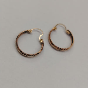 ARRACADAS PAR ORO, RODIADO 8 K 1.3 GRMS (SEMINUEVO)