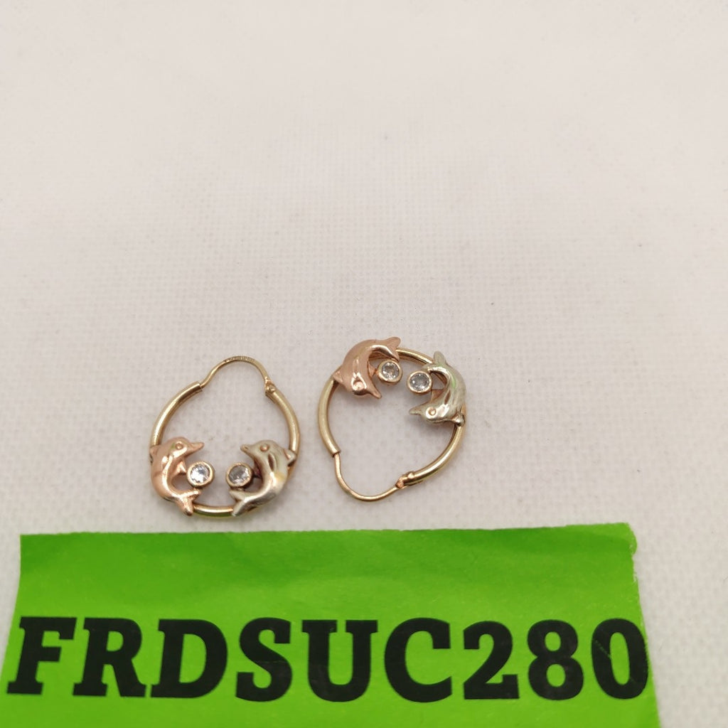 ARRACADAS PAR ORO 10 K 2.7 GRMS (SEMINUEVO)