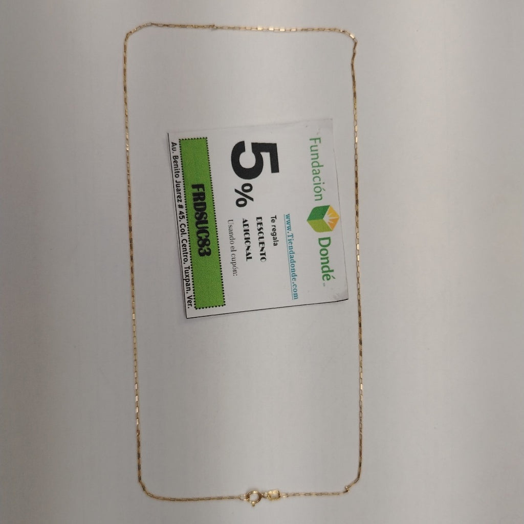 CADENA ORO 14 K 1.3 GRMS (SEMINUEVO)