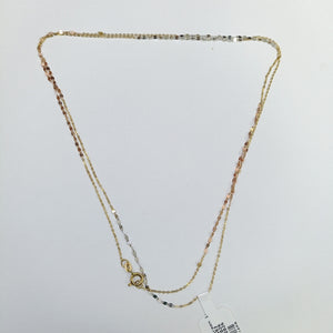 CADENA ORO COMBINADO 14 K 1.3 GRMS (SEMINUEVO)