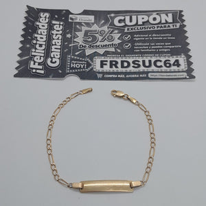 ESCLAVA ORO 14 K 2.8 GRMS (SEMINUEVO)