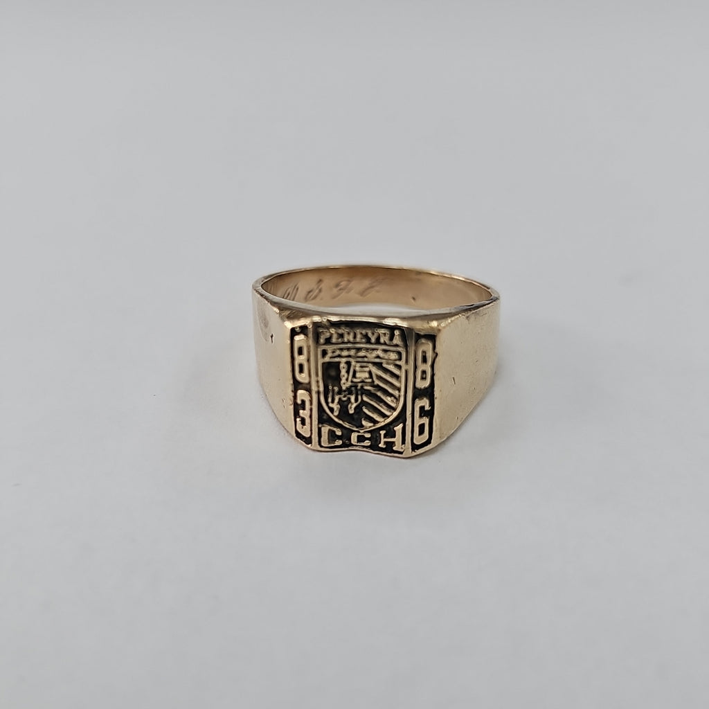 ANILLO DE GRADUACIÓN ORO 14 K 11.3 GRMS (SEMINUEVO)
