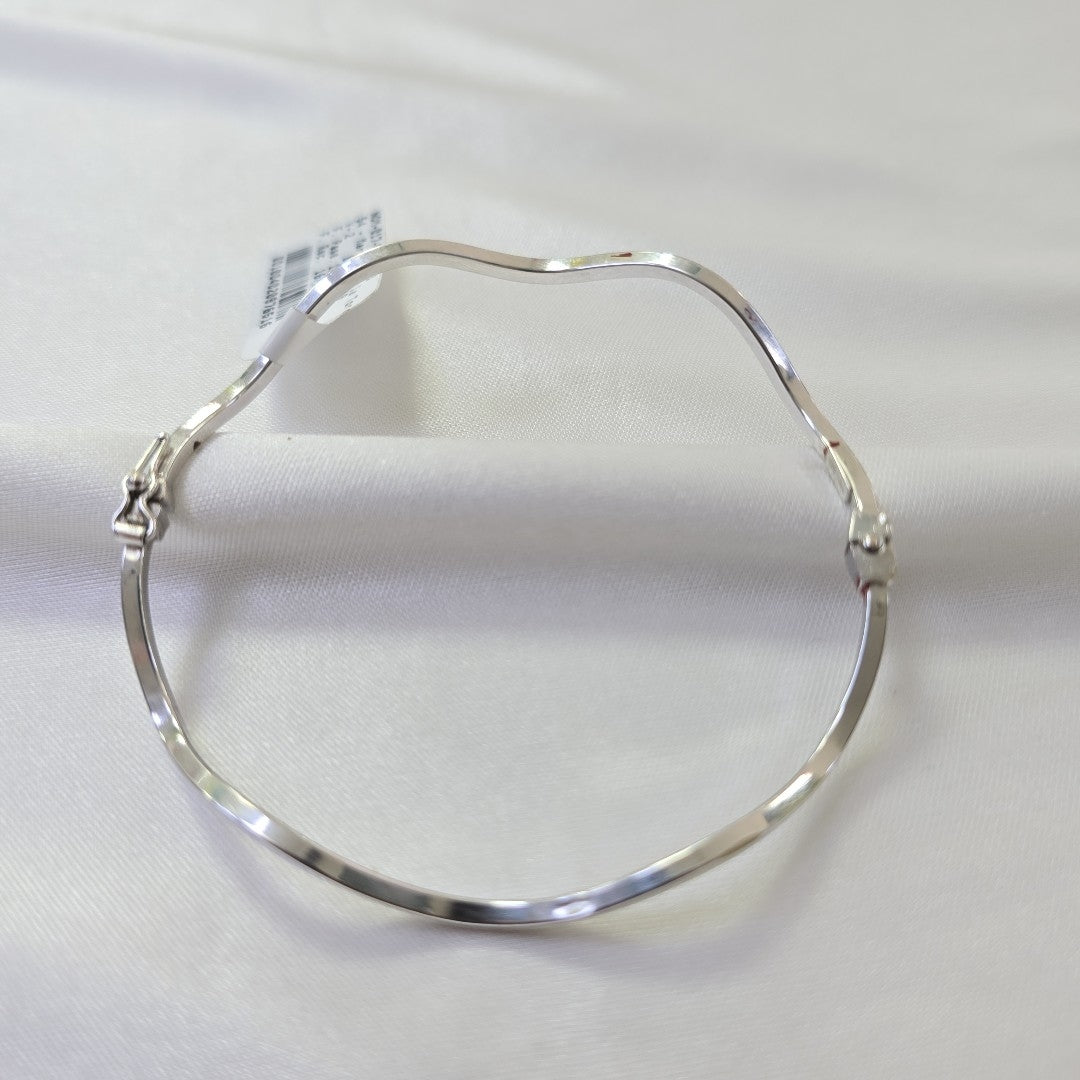 PULSERA RIGIDA ORO BLANCO 14 K 3.2 GRMS (SEMINUEVO)