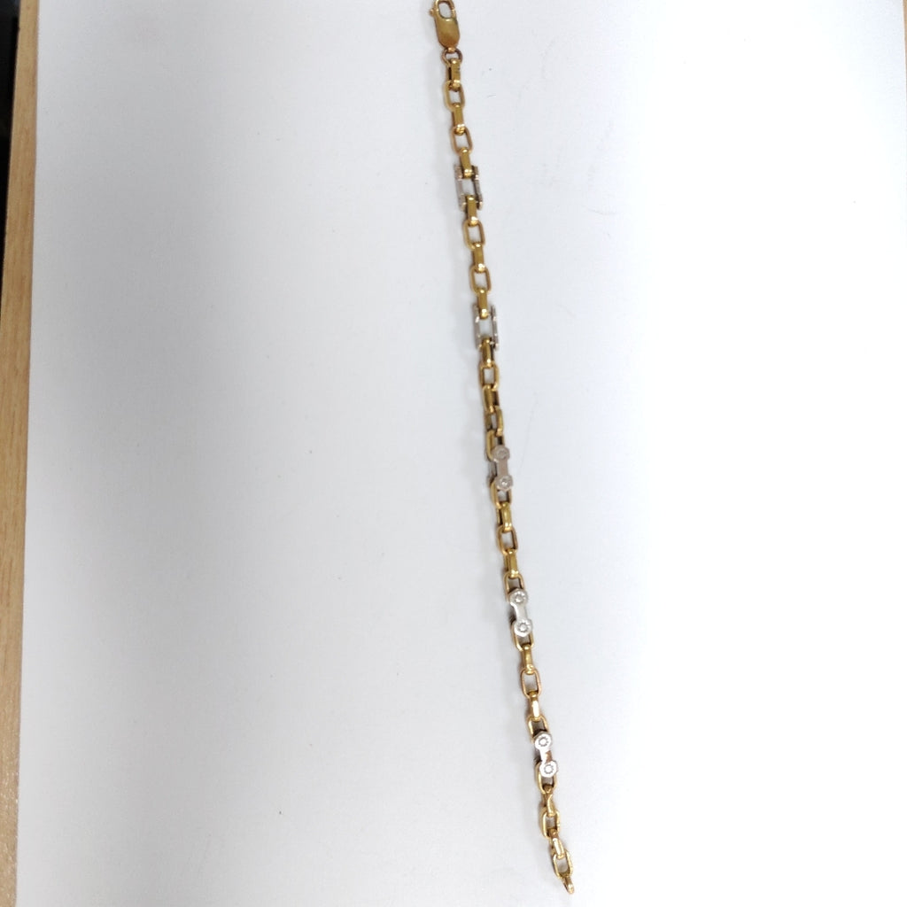PULSERA ORO COMBINADO 10 K 8,60 GRMS (SEMINUEVO)