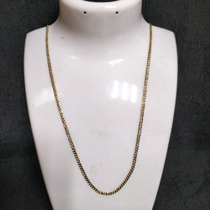 CADENAS BARBADA DIAMANTADA ORO 14K 55 CM 5.8 GR (NUEVO)