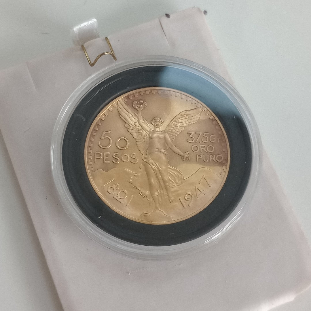 K1 41.6 GRMS 21 K IDENTIFICACIÓN MONEDA NOMINATIVA MONEDAS PESOS 50 PESOS (SEMINUEVO)