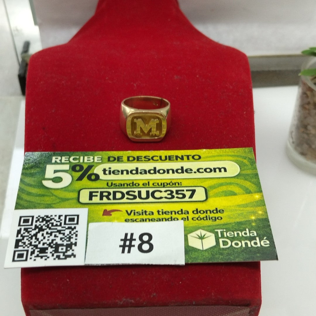 ANILLO ORO 14 K 15.5 GRMS (SEMINUEVO)