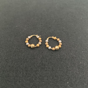 ARRACADAS PAR ORO 14 K 5.5 GRMS (SEMINUEVO)