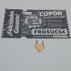 DIJE ORO COMBINADO 14 K 0,90 GRMS (SEMINUEVO)