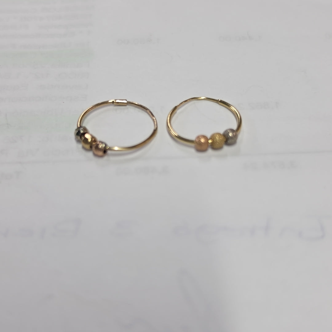 ARRACADAS PAR ORO 10 K 0.8 GRMS (SEMINUEVO)