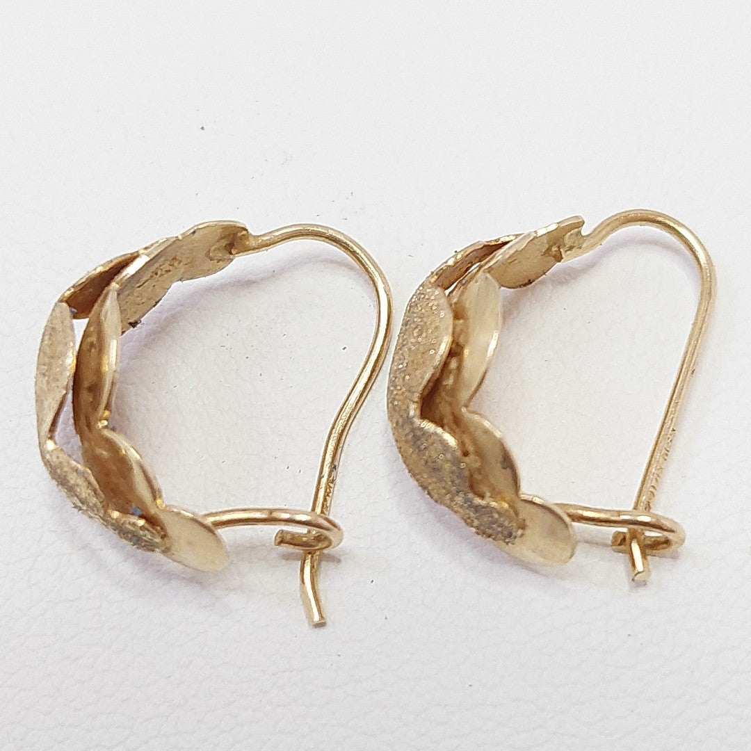 ARETES PAR ORO 14 K 2.4 GRMS (SEMINUEVO)