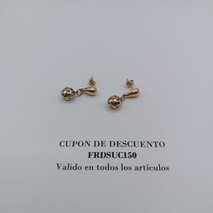 BROQUELES PAR ORO 14 K 2.8 GRMS (SEMINUEVO)
