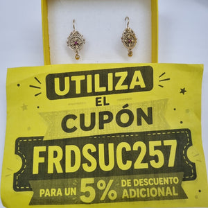 ARETES PAR ORO 10 K 3,50 GRMS (SEMINUEVO)