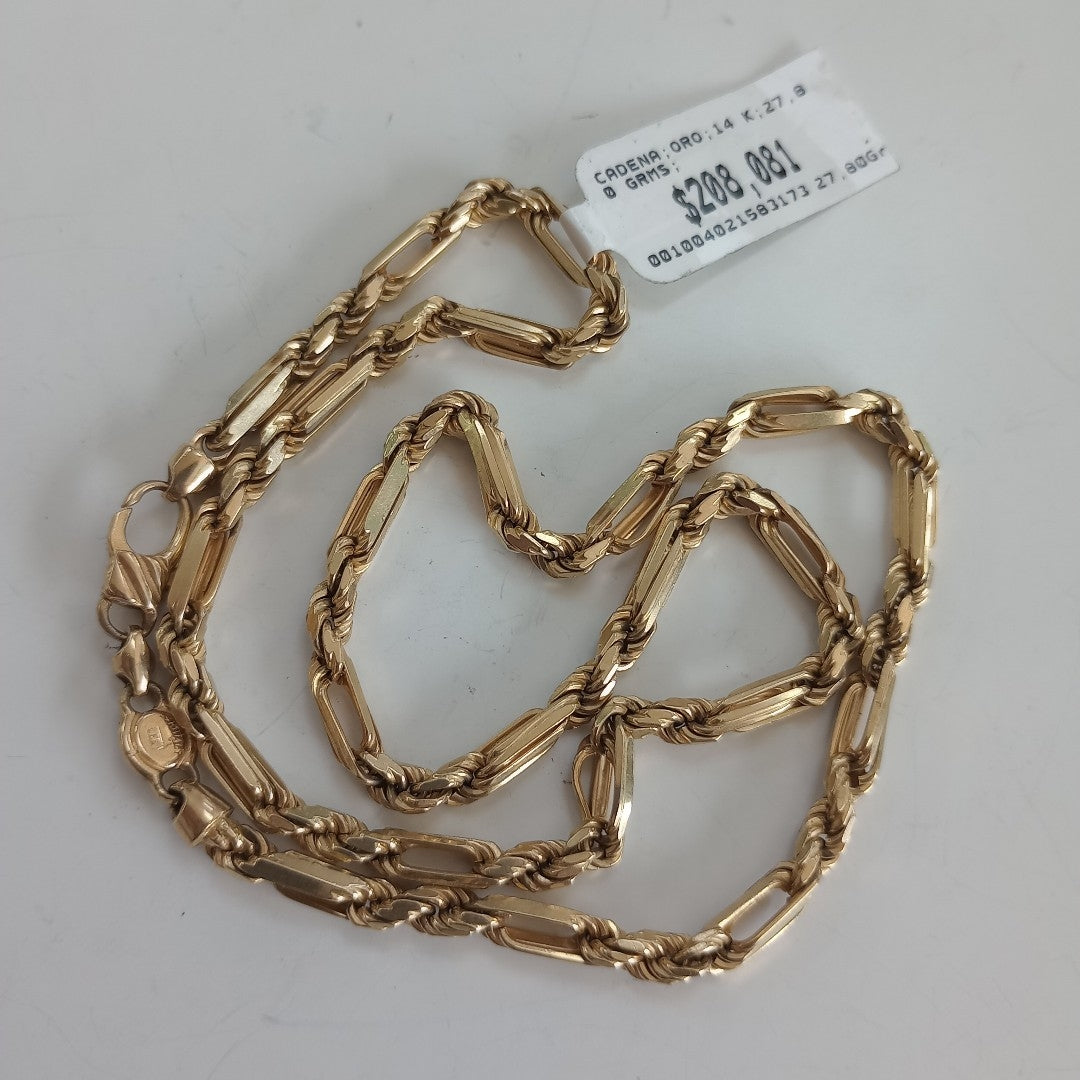 CADENA ORO 14 K 27,80 GRMS (SEMINUEVO)