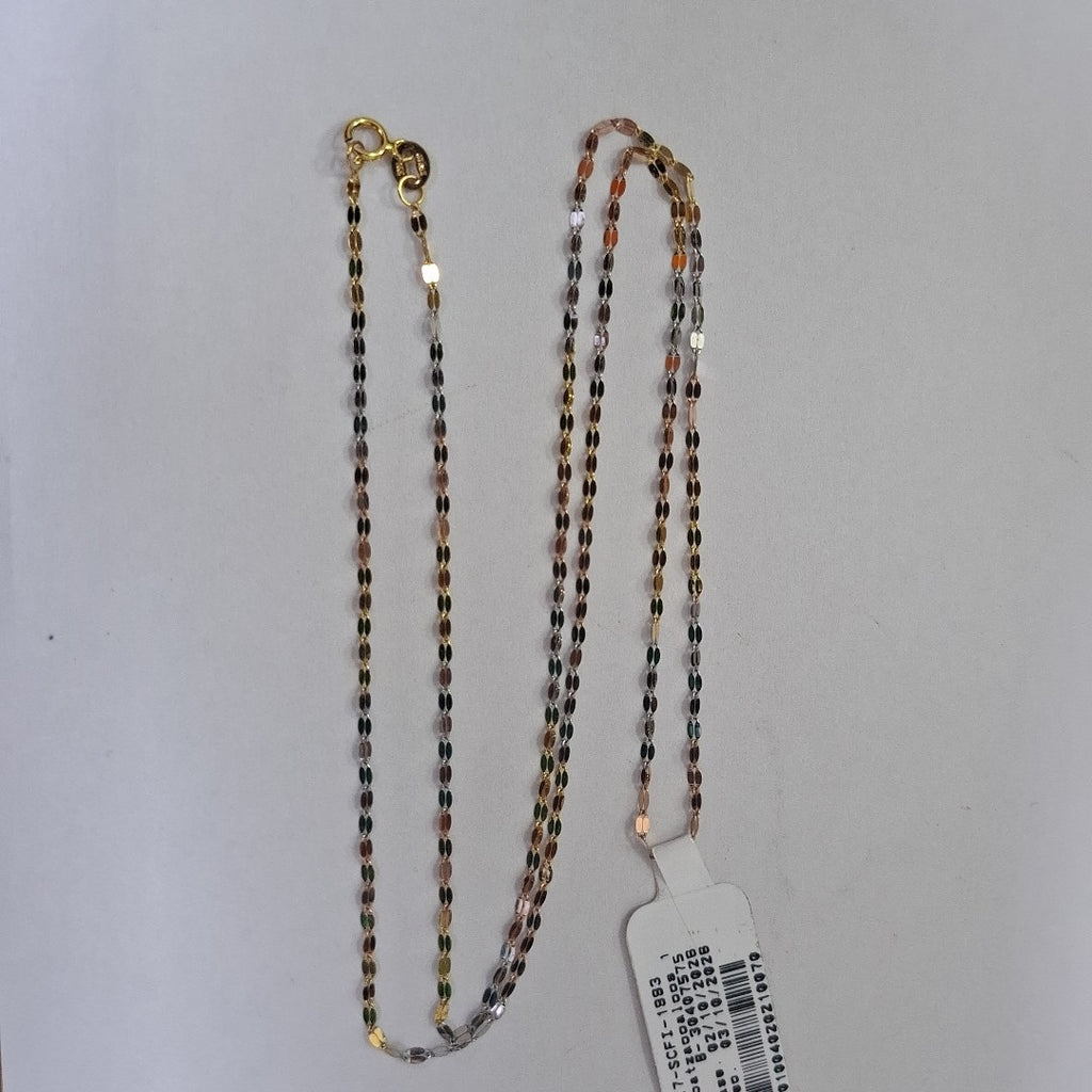 CADENA ORO COMBINADO 14 K 1.3 GRMS (SEMINUEVO)
