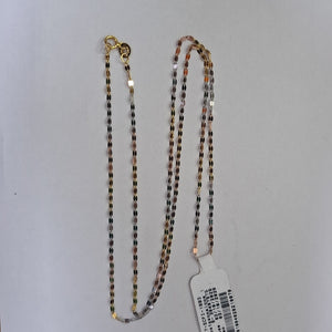 CADENA ORO COMBINADO 14 K 1.3 GRMS (SEMINUEVO)