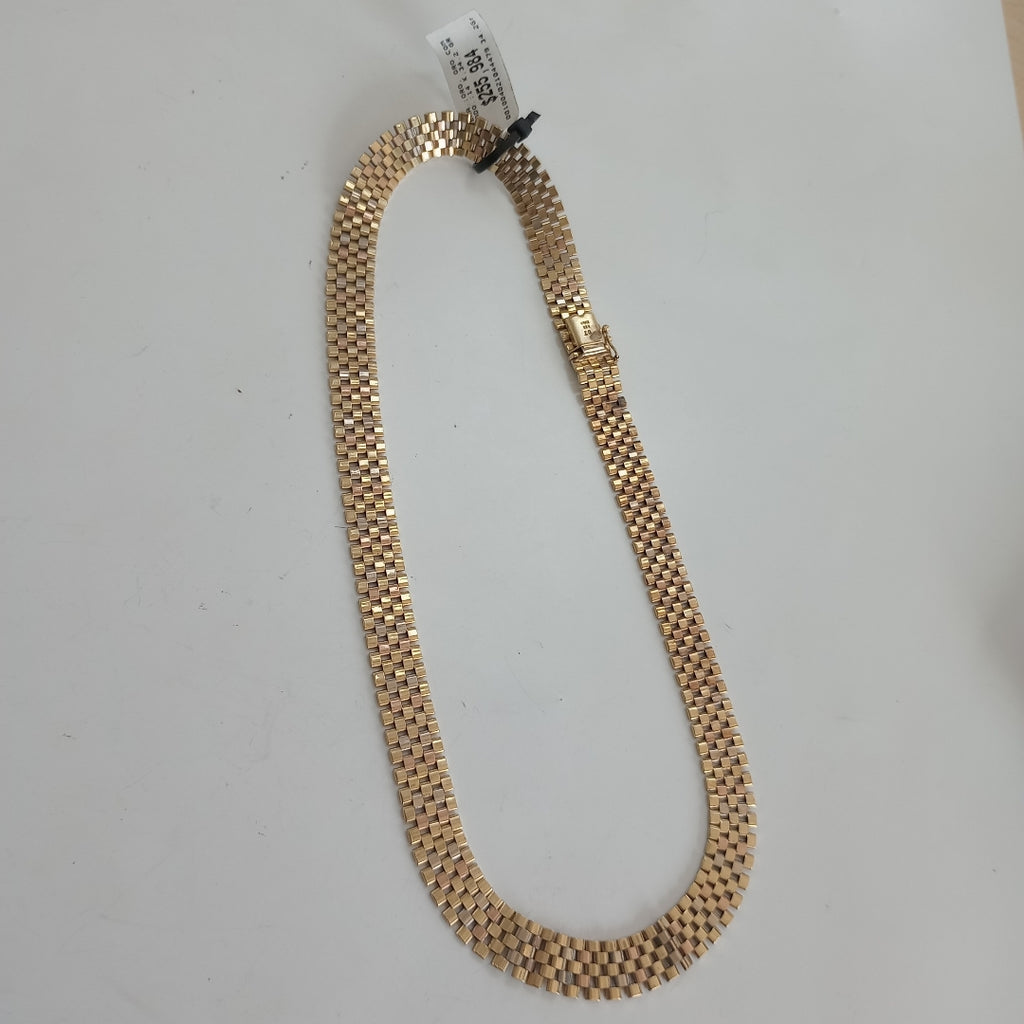 CADENA ORO, ORO COMBINADO 14 K 34.2 GRMS (SEMINUEVO)
