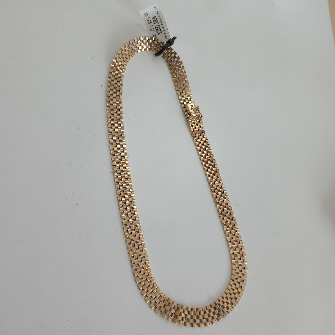 CADENA ORO, ORO COMBINADO 14 K 34.2 GRMS (SEMINUEVO)