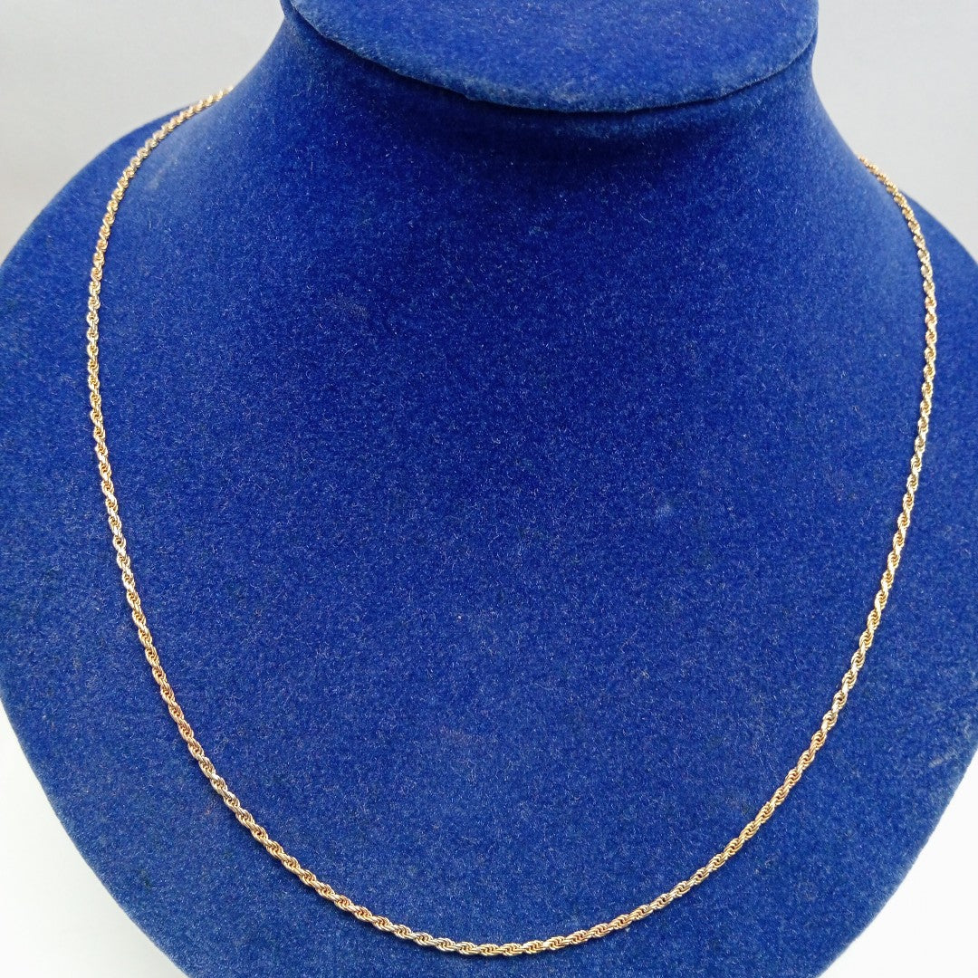 CADENA ORO COMBINADO 14 K 8,40 GRMS (SEMINUEVO)
