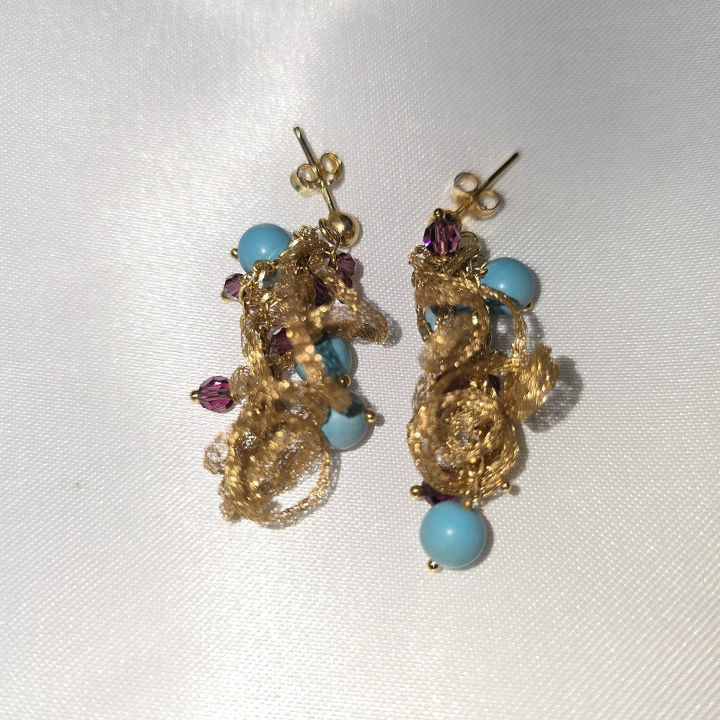 BROQUELES PAR ORO 14 K 5.8 GRMS (SEMINUEVO)