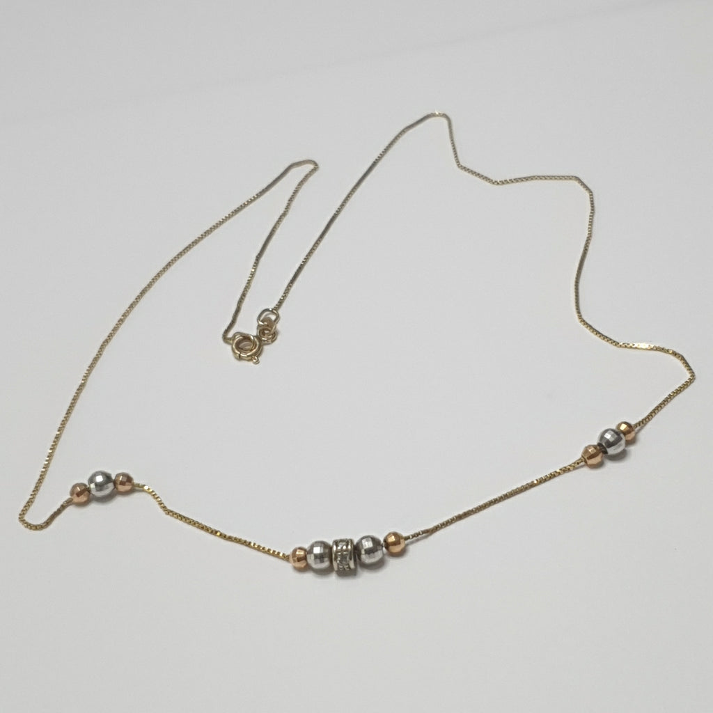 GARGANTILLA ORO COMBINADO 14 K 2,70 GRMS (SEMINUEVO)