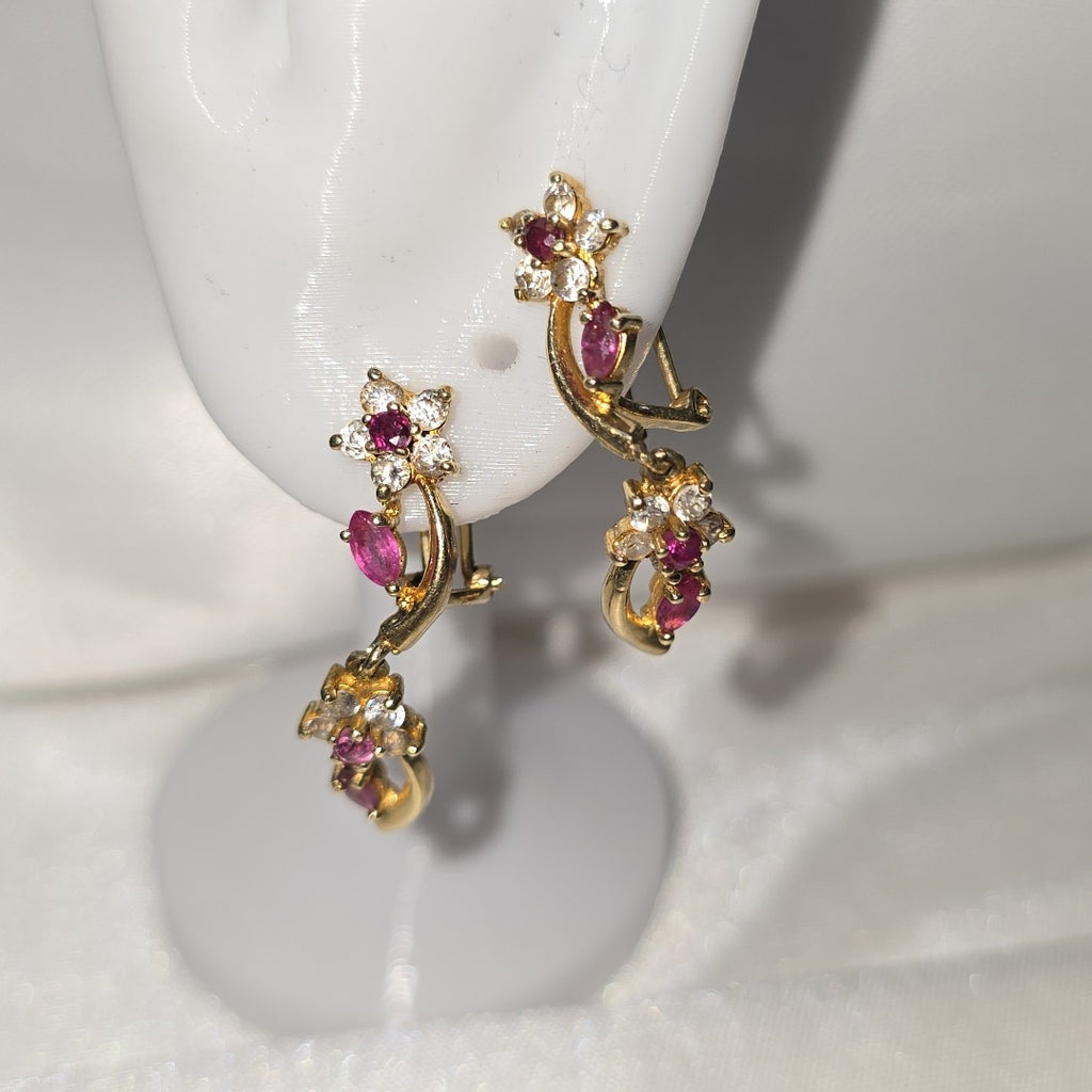 ARETES PAR ORO 14 K 3.6 GRMS (SEMINUEVO)