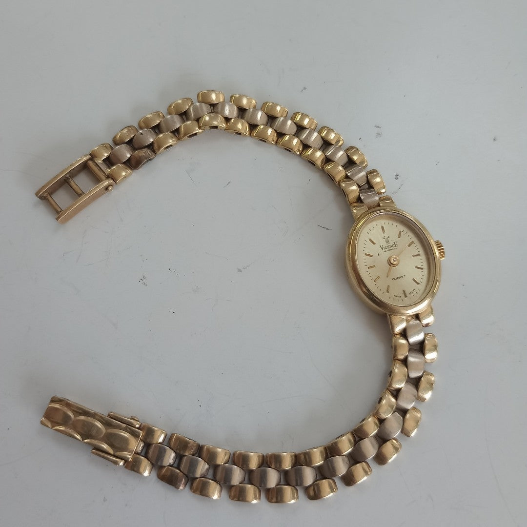 RELOJ CAJA Y PULSO ORO ORO 10 K 19.6 GRMS (SEMINUEVO)