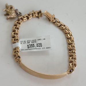 DIJE,ESCLAVA ORO 18 K 27,80 GRMS (SEMINUEVO)