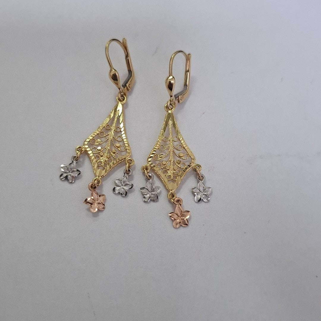 ARETES PAR ORO 14 K 3,20 GRMS (SEMINUEVO)