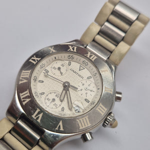 RELOJ CARTIER MUST 21 DAMA REF. W10184U2 (SEMINUEVO)