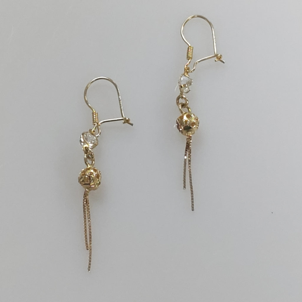 ARETES PAR ORO 10 K 1,20 GRMS (SEMINUEVO)