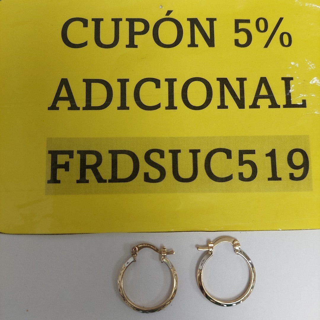 ARRACADAS PAR ORO 10 K 1.6 GRMS (SEMINUEVO)