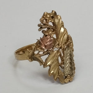 ANILLITO ORO COMBINADO 10 K 2,30 GRMS (SEMINUEVO)