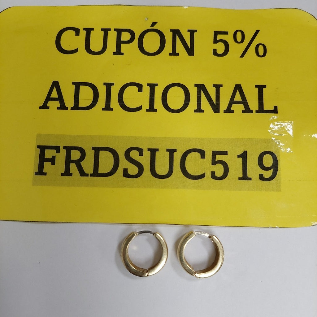 ARRACADAS PAR ORO 14 K 3 GRMS (SEMINUEVO)