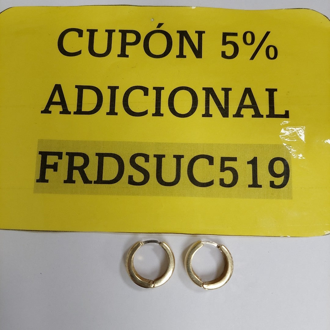 ARRACADAS PAR ORO 14 K 3 GRMS (SEMINUEVO)