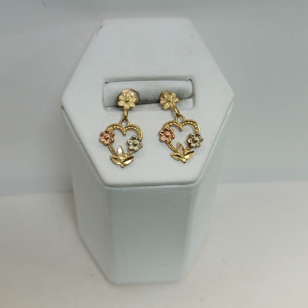 BROQUELES PAR ORO 14 K 1,60 GRMS (SEMINUEVO)
