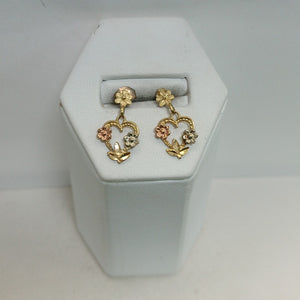 BROQUELES PAR ORO 14 K 1,60 GRMS (SEMINUEVO)