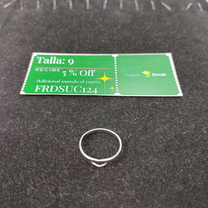 ANILLITO ORO BLANCO 14 K 1,60 GRMS (SEMINUEVO)