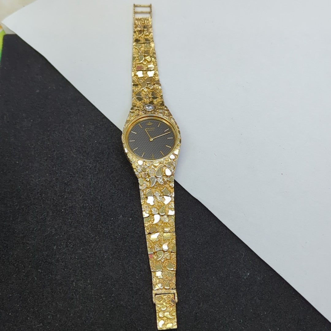 RELOJ CAJA Y PULSO ORO ORO 14 K 49,70 GRMS (SEMINUEVO)