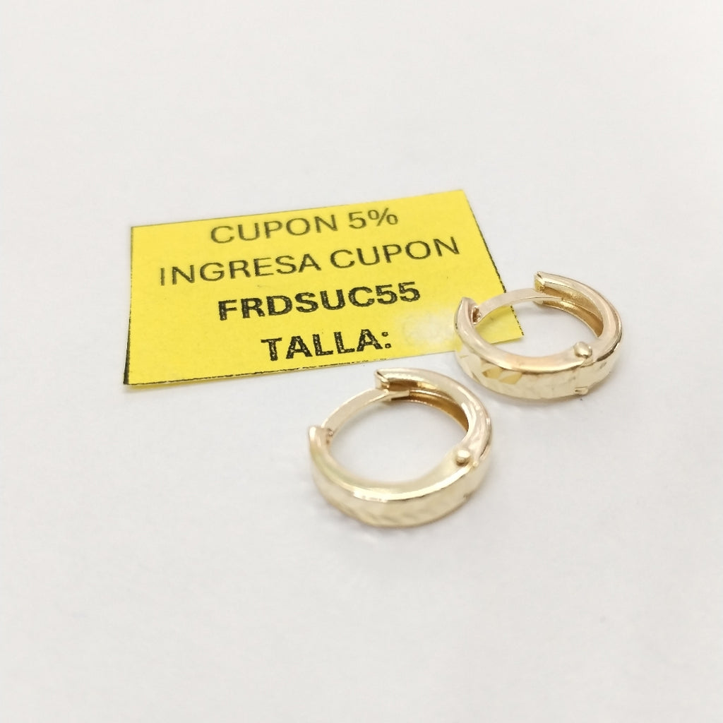 ARRACADAS PAR ORO 14 K 1.2 GRMS (SEMINUEVO)