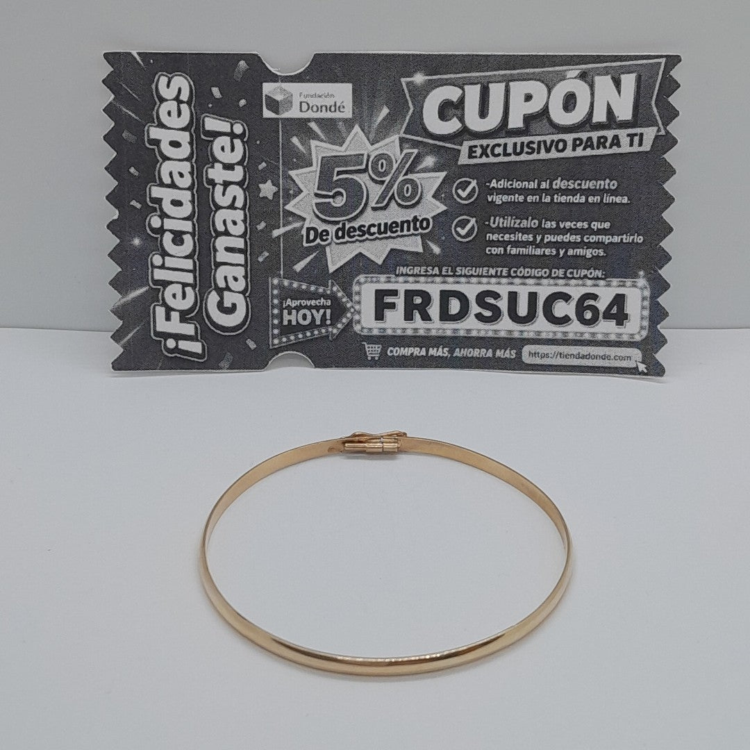 PULSERA RIGIDA ORO 14 K 6,30 GRMS (SEMINUEVO)
