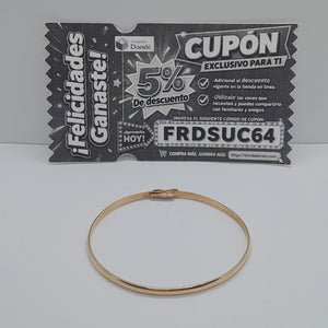 PULSERA RIGIDA ORO 14 K 6,30 GRMS (SEMINUEVO)