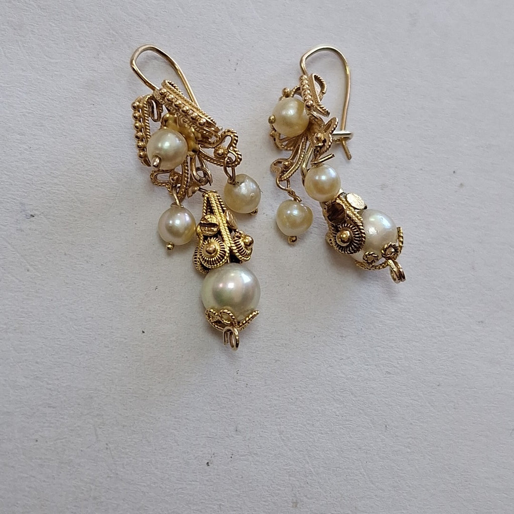 ARETES PAR ORO 10 K 4,20 GRMS (SEMINUEVO)