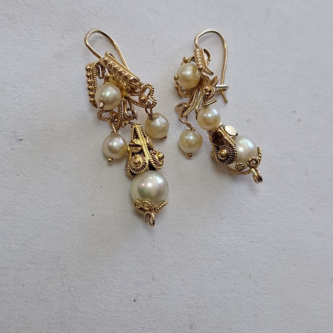 ARETES PAR ORO 10 K 4,20 GRMS (SEMINUEVO)