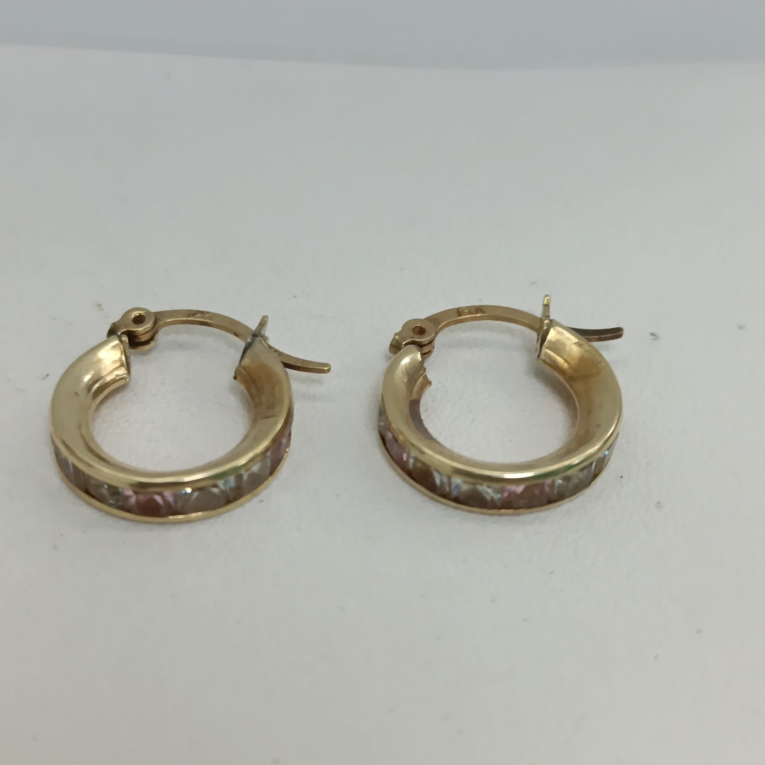 ARRACADAS PAR ORO 14 K 2,50 GRMS (SEMINUEVO)