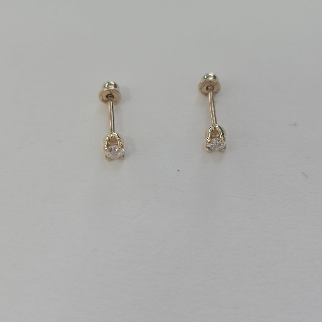 ARETES PAR ORO 14 K 0.4 GRMS (SEMINUEVO)