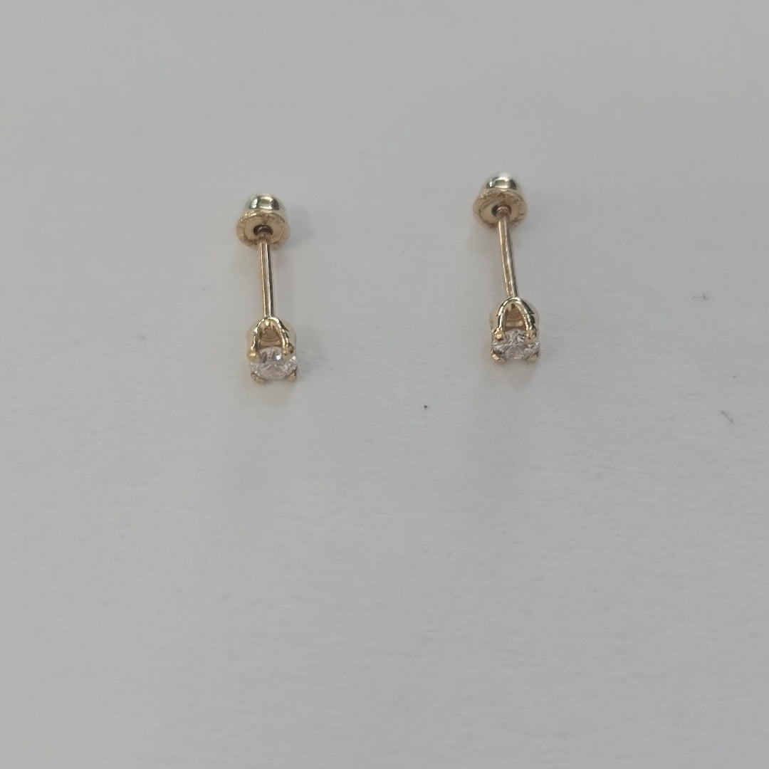 ARETES PAR ORO 14 K 0.4 GRMS (SEMINUEVO)