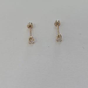 ARETES PAR ORO 14 K 0.4 GRMS (SEMINUEVO)