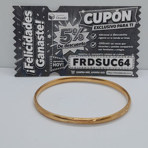 PULSERA RIGIDA ORO 14 K 5.8 GRMS (SEMINUEVO)